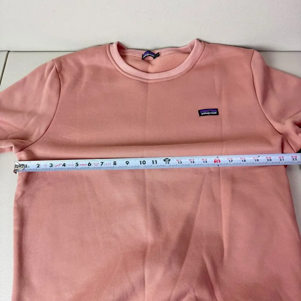 Patagonia Sweatshirt Women's Large Pink Uprisal Crew Neck Pullover Logo Outdoors